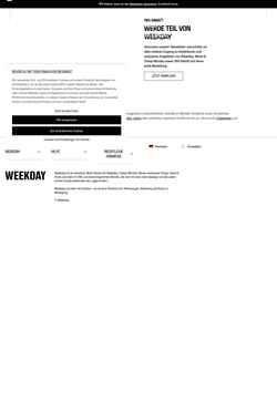 Снимак екрана www.weekday.com