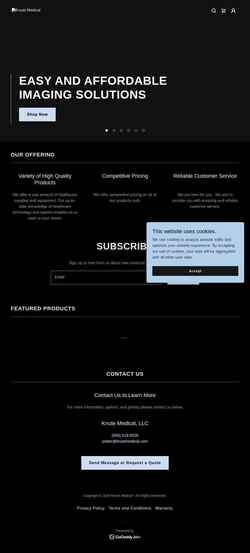 Screenshot knutemedical.com