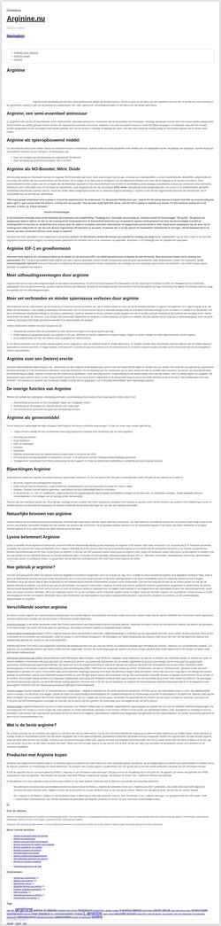 Captura de pantalla arginine.nu