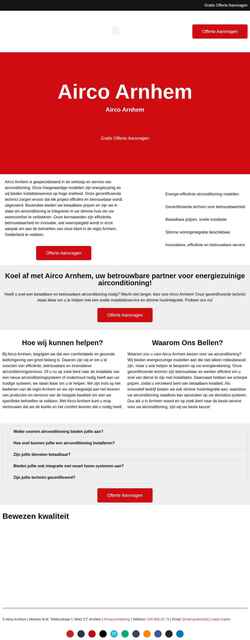 Screenshot aircoarnhem.com