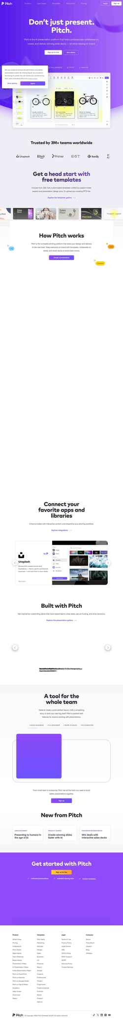 Captura de pantalla pitch.com