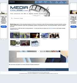 Captură de ecran mediacollege.com