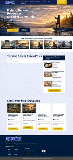Snímek obrazovky bigfishtackle.com