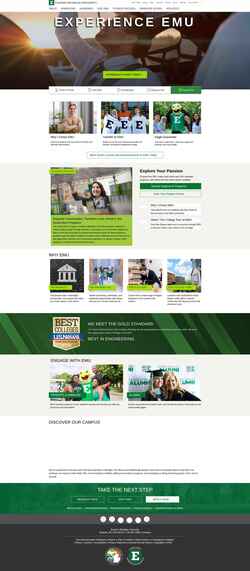 Screenshot www.emich.edu