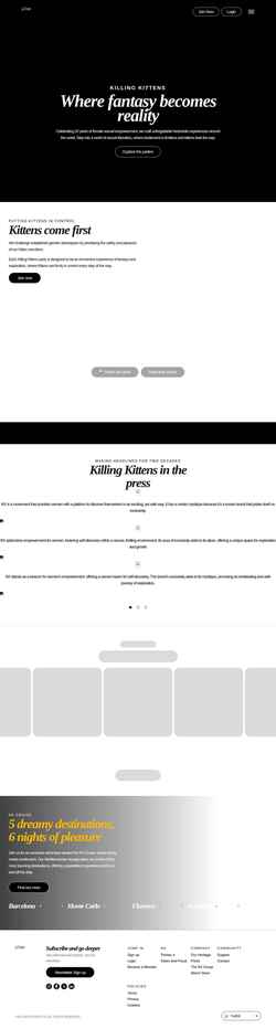 Snímek obrazovky www.killingkittens.com