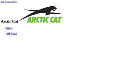 Ekrānuzņēmums www.arcticcat.com
