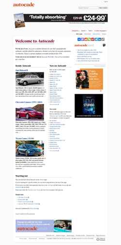 Снимак екрана autocade.net