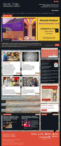 Screenshot www.lincolnmuseum.com