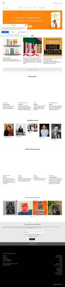 Capture d'écran profilebooks.com