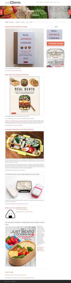Snímek obrazovky justbento.com
