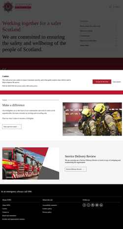 Schermata www.firescotland.gov.uk
