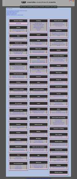 Captura de pantalla cards-contact.com