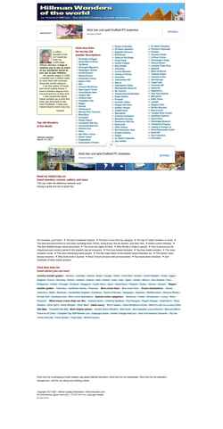 Screenshot hillmanwonders.com
