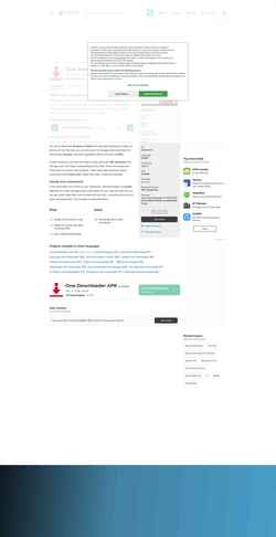Captura de pantalla one-downloader.en.softonic.com