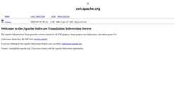 Snímek obrazovky svn.apache.org