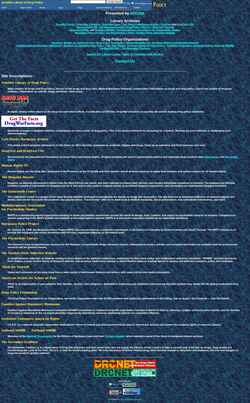 Captura de pantalla druglibrary.org
