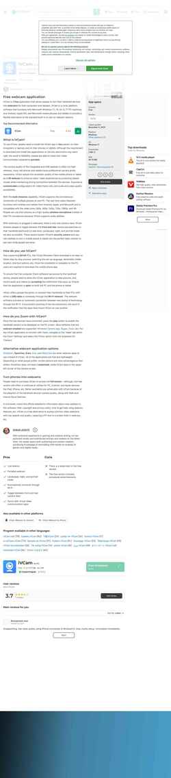 Screenshot ivcam.en.softonic.com