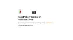 Ekran görüntüsü italiapokerforum.com