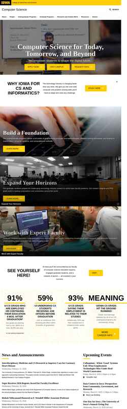 Skärmdump cs.uiowa.edu