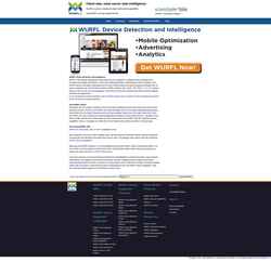 Στιγμιότυπο οθόνης wurfl.sourceforge.net