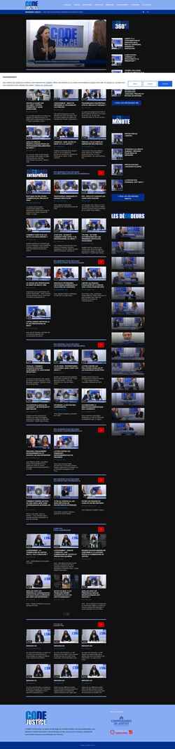 Screenshot codejustice.tv