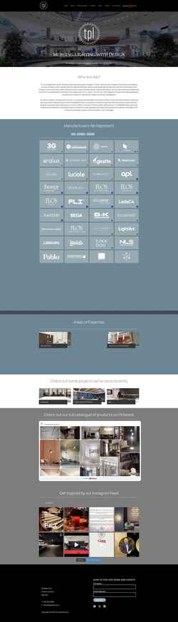 Screenshot tpllighting.com