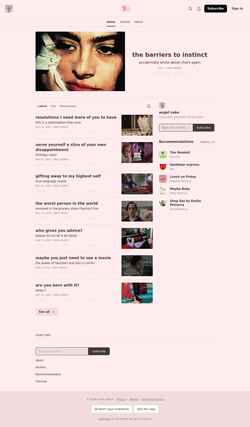 Captura de pantalla angelcake.substack.com
