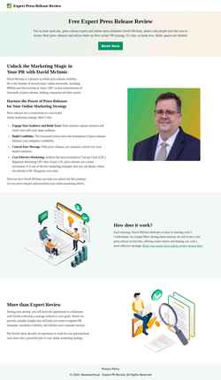Screenshot pressreleaseexpert.com