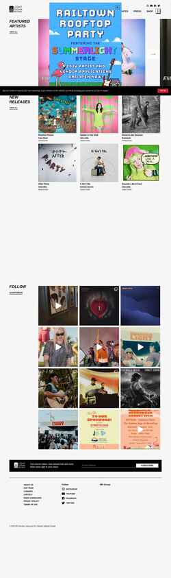 Screenshot lightorganrecords.com