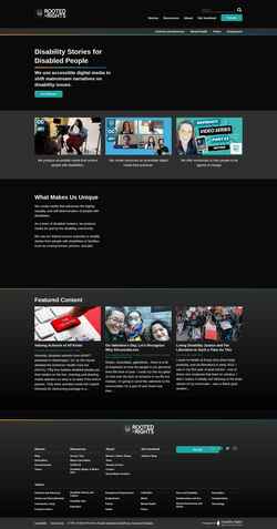 Zrzut ekranu rootedinrights.org