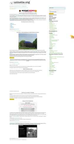 Screenshot usinette.org