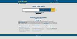 Posnetek zaslona mailforspam.com