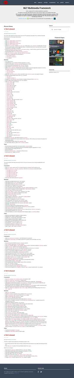 Captură de ecran www.mltframework.org