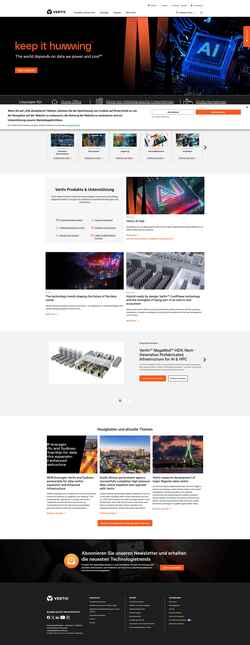 Ekran görüntüsü www.vertiv.com