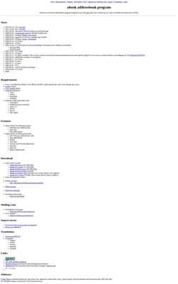 Captura de pantalla abook.sourceforge.io