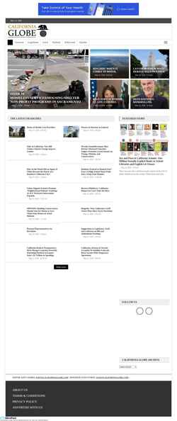 Screenshot californiaglobe.com