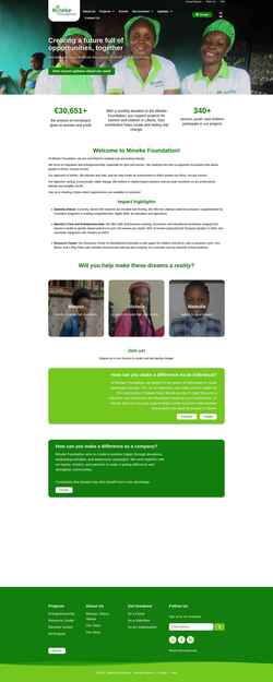 Screenshot minekefoundation.org