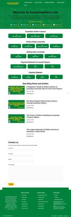 Screenshot aussiegamblers.com