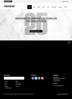 Captura de tela hedkandi.com