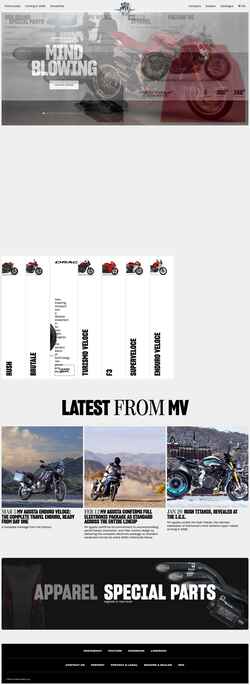 Ekraanipilt www.mvagusta.com