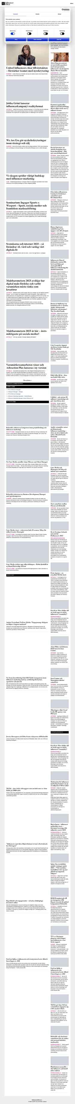 Screenshot influencereffect.se
