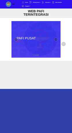 Screenshot pafi-id.org