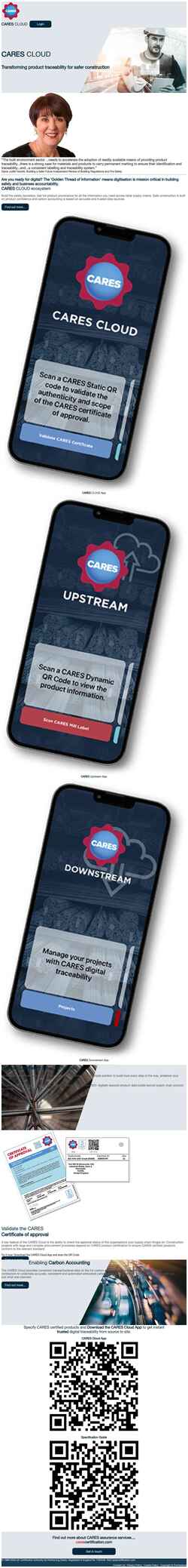 Screenshot www.cares.cloud