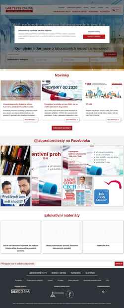 Screenshot www.labtestsonline.cz