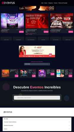 Screenshot theeventus.com