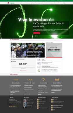 Скриншот www.pemex.com