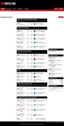 Schermata forums.wrestlezone.com