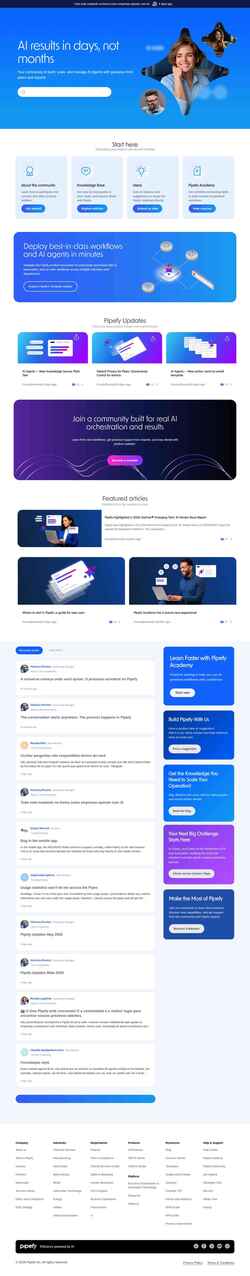 Screenshot community.pipefy.com