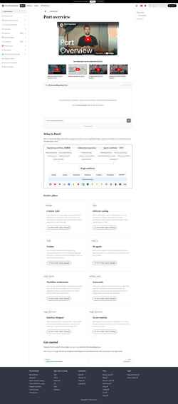 Skärmdump docs.port.io