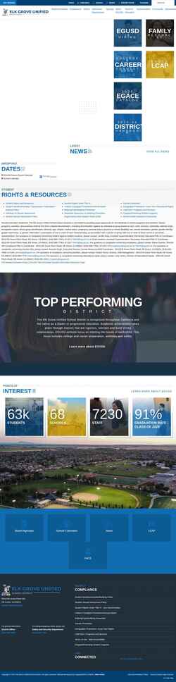 Screenshot www.egusd.net